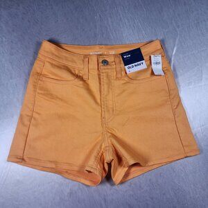 OLD NAVY Wow High Rise Bright Orange Shorts
